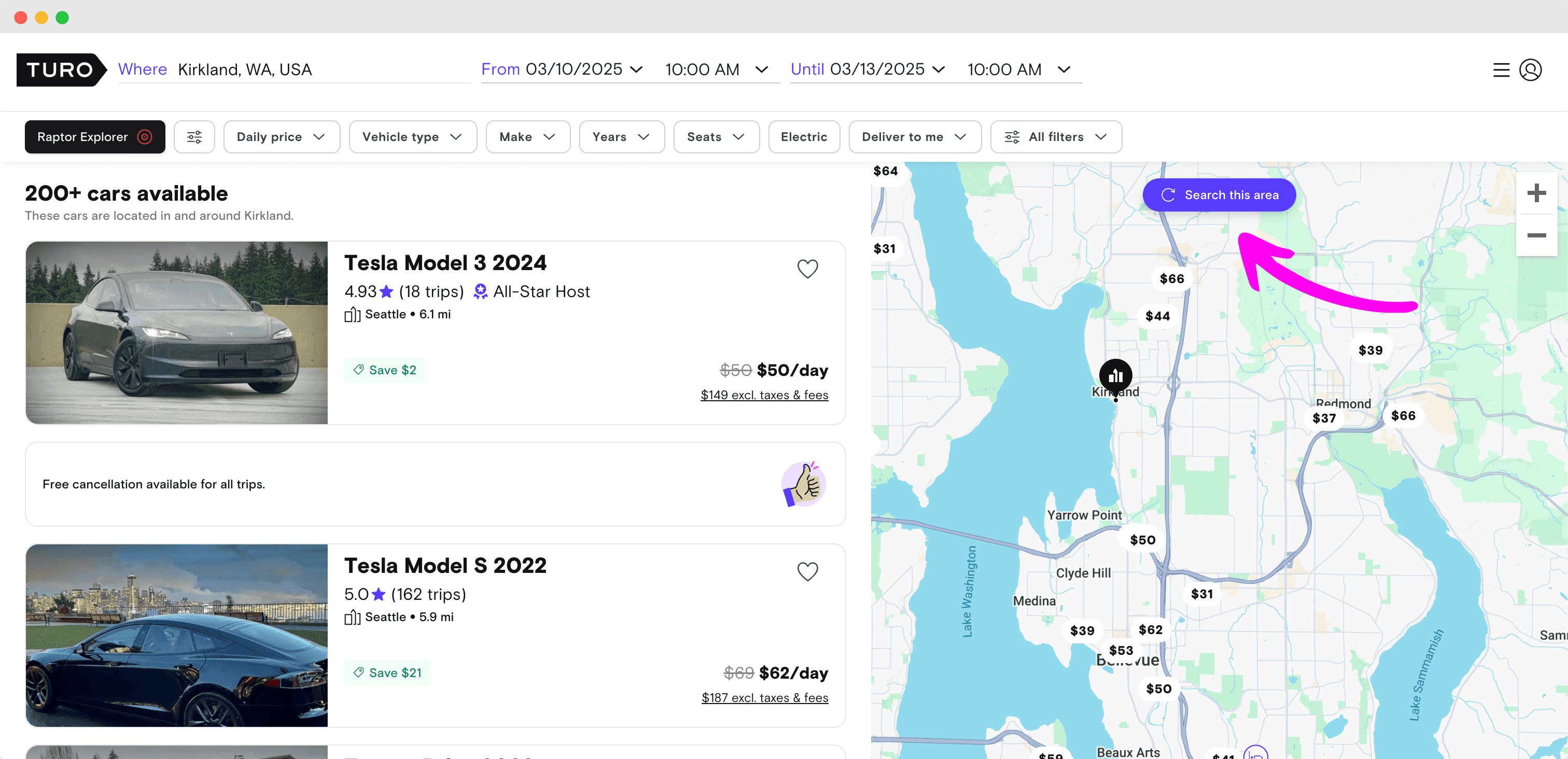Search map